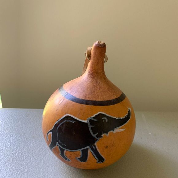 VTG African Gourd Hand Percussion Handmade Shaker - Picture 5 of 14